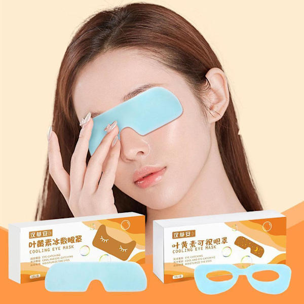 Isögonmask, ljusblockerande, andningsbar, ögonskyddande hälso-ögonmask ηφ D4G8 1orange 5pcs