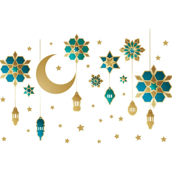 Eid Ramadan Lykta Mubarak Ornament Islamisk Fest Hängande
