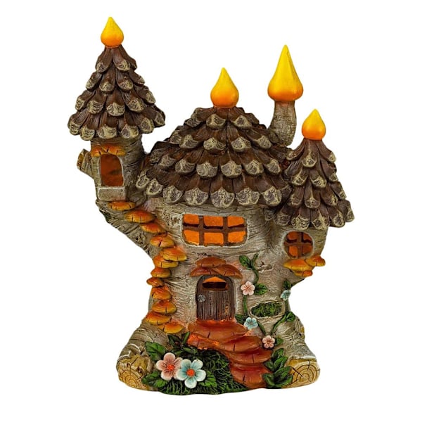 Prndkhn Fairy Garden House, Konstgjorda Trästatyer Fairy Garden 7 1pcs