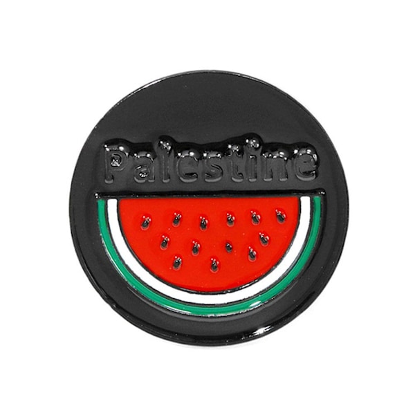 Vattenmelon Emalj Pin| Vattenmelon Palestina Pin | Kuffiyeh M6H3 HOT Pin P5A8 style2 One size