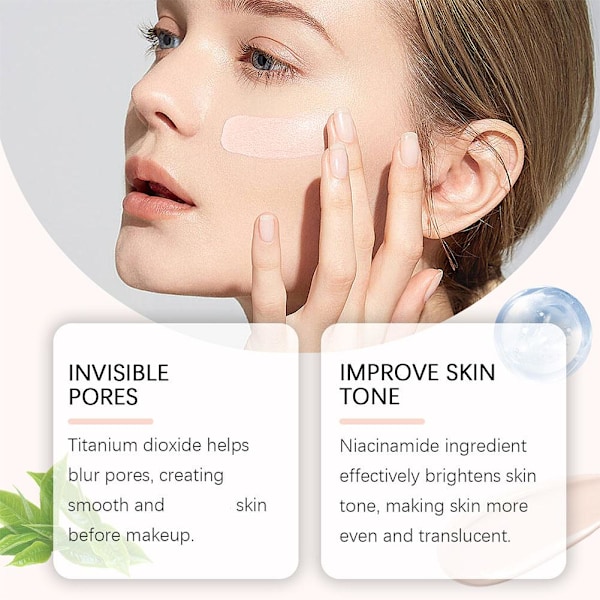 2st Makeup Primer 20ml Osynlig Por Primer Mild Icke-fet Na 20gA One size