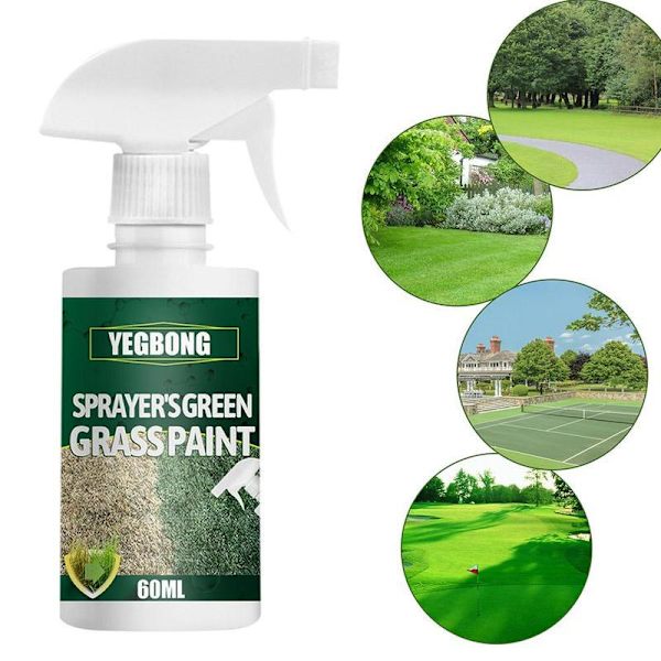Grön Gräsfärg För Gräsmatta Spray Växtfärg Reparation Hög Förbättring~60ml Kvalitet Z5I7