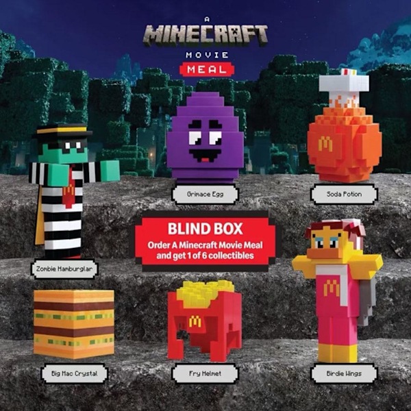 Spel Minecraft Byggkloss Leksak Plast Mini DIY Byggkloss hamburger 1pcs/Without Cdk