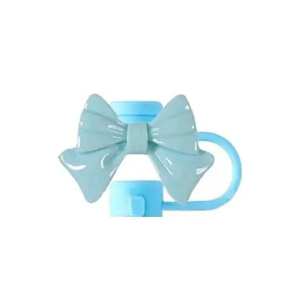 Silikon Sugrörsskydd Återanvändbara Rosett Sugrörsskydd Tätningspluggar F2 Skydd V2T9  Cyan 1pcs