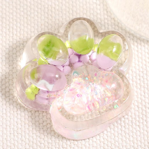 Kattfot Klämleksaker, Kattfot Kläm Silikonleksak, Taba Squish Purple 1pcs