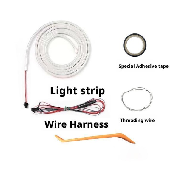 Bil Hög Ljusstyrka Bagagebelysning Ambient Ljus Interiör Led Automatisk Ljus Baklucka Strip M5k6 Warm 2M 1set