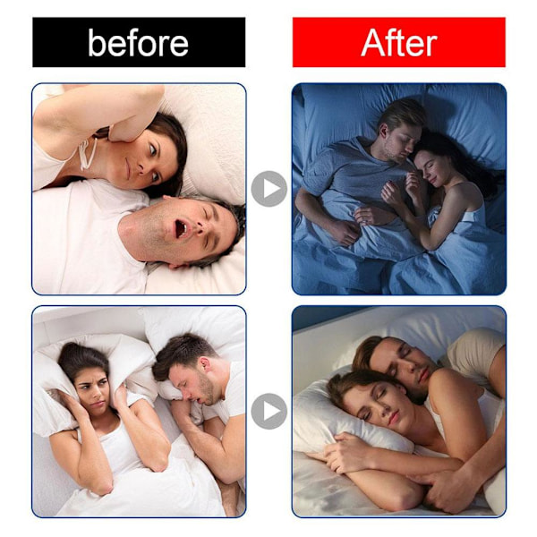 BQLQBQLQ Natt Sömn Läpp Näsa Andningsplåster Set, 30-pack Anti-Snarkningsstickers för Vuxna, Förbättra Sömnkvaliteten, Näskorrigeringstejp - Re