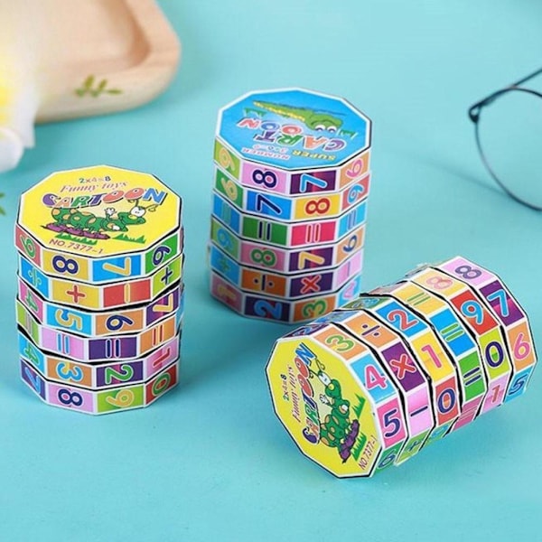 【Finns i lager】 Barn Matematik Siffror Magisk Kub Pussel Leksak Lärande Spel Matematik Pedagogisk Leksak W3X2