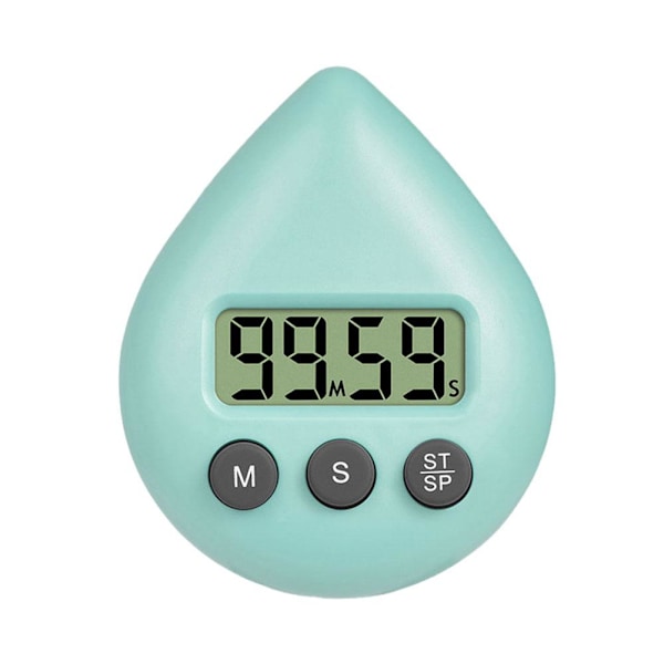 Duschtimer för barn och vuxna, digital duschtimer, vattentät Ene light green without  battery