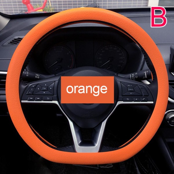 Coolt halkfritt silikonrattskydd, ratt orange onr-size
