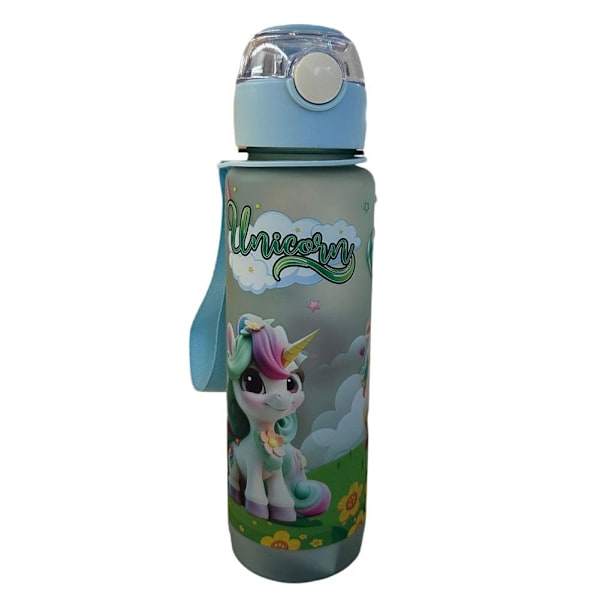 700ml Tecknad Plast Vattenflaska Söt Rymdflaska - Fri Hög Tem Green 700ml
