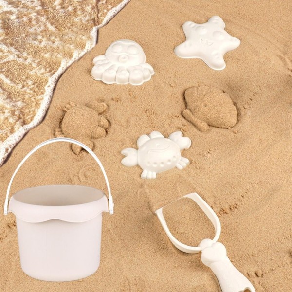 8 st/set Barnens Strandleksaker För Grävning Sand Lek Vatten Utomhus Strandaktiviteter A4M6 Gray 1set