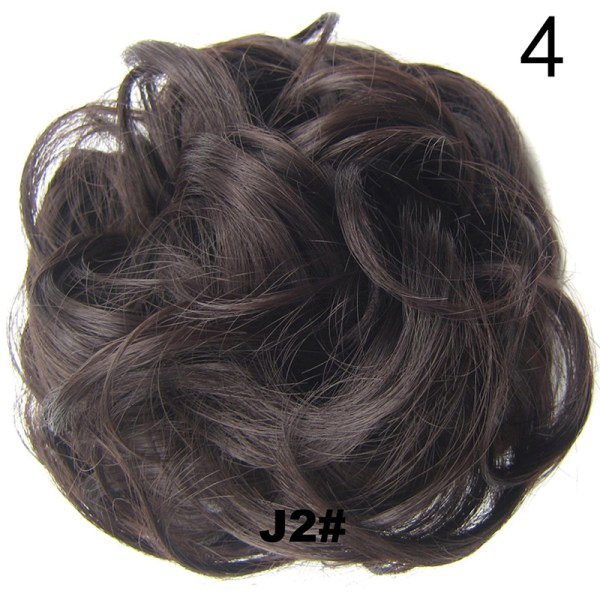 Snygg hästsvans för kvinnor Kläm in/på hårbulle Hairpiece Extensio J2 one-size