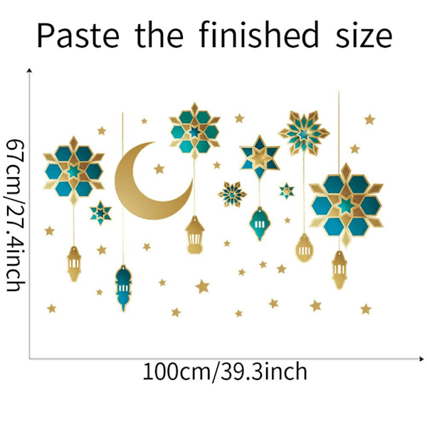 Eid Ramadan Lykta Mubarak Ornament Islamisk Fest Hängande