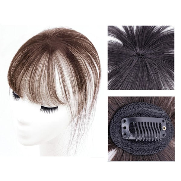 Falsk lugg, fashionabla 3D-luftluggar, hårpatch, peruklugg, het I3 O5K1 K8J9 Light brown One-size