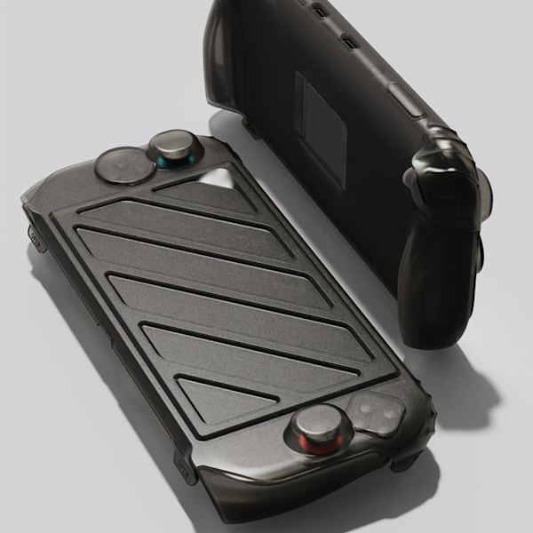 Standgrip Frontskyddspaket för Nintendo Switch 2 Skyddsfodral Ställbart Fodral Mjukt Skal T9w7 Black suit 1set