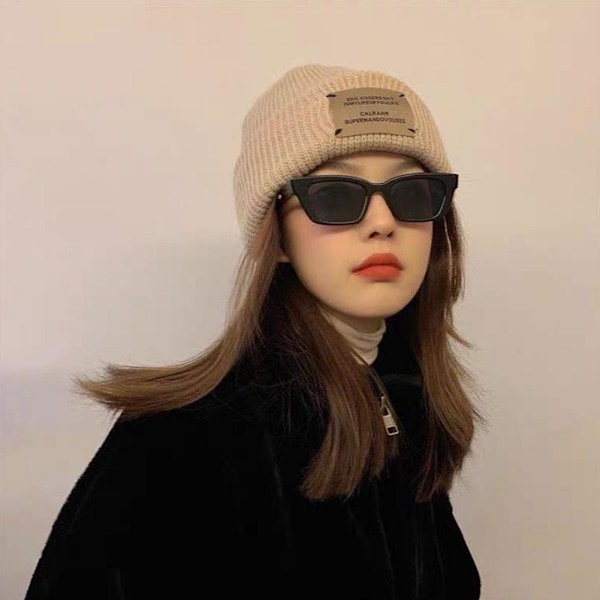 Koreansk Version Retro Fyrkantiga Små Solglasögon K5m8 black one-size