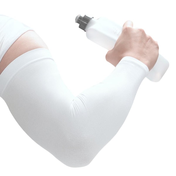 1 Par Kylande Armskydd UV Solskydd Sport Utomhus no hand cover white