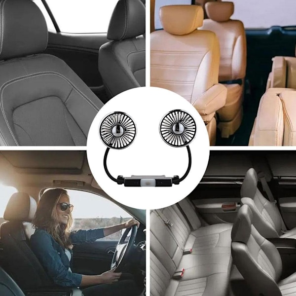 360° Bilfläkt Magnetisk Fläkt Bilkylare Tyst Fläkt Bil Auto @ Fläkt U