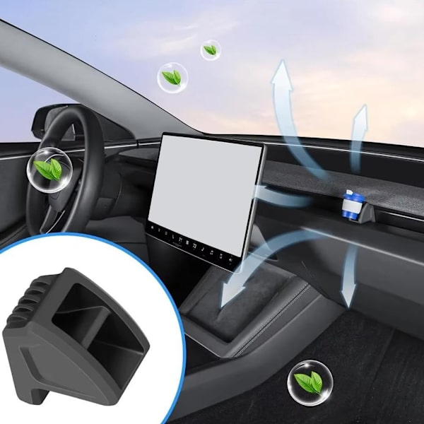 För Tesla Model 3 Highland Y Launch 2025 Luftfräschare Adapter Ventil Luft Bil Aromaterapi Clip W9 2pcs One size
