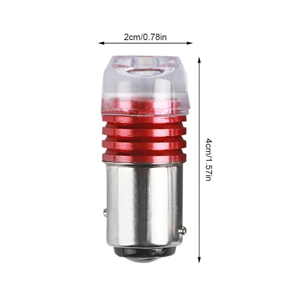 1/1156 Ba15s 1157 Bay15d Röd Stroboskoplampa 5730 12v Bakljus Blinkande Glödlampa Bromssignal Blinkers B9 1LED Red One size