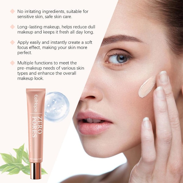 2st Makeup Primer 20ml Osynlig Por Primer Mild Icke-fet Na 20gA One size