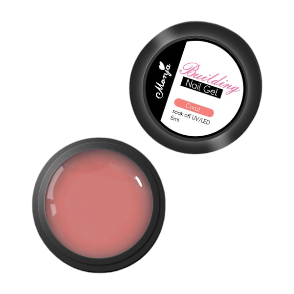 Icke-klibbig Handförlängning Nagelgel Skulpteringsgel Nagel XP Konst T Polish Q0Z6 coral 5ml