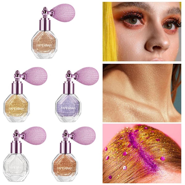 Glitter Kroppspuder - Highlighter Spray Shimmer för Ansikte DIAMOND CHAMPAGNE 4.6g