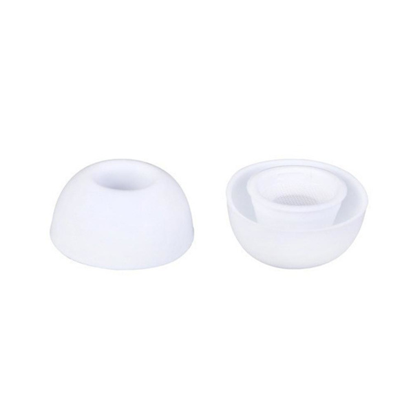 1 par hörlurskuddar Mjuka silikon Ersättningsöronproppar för AirPods ьф а △} whiteB medium size