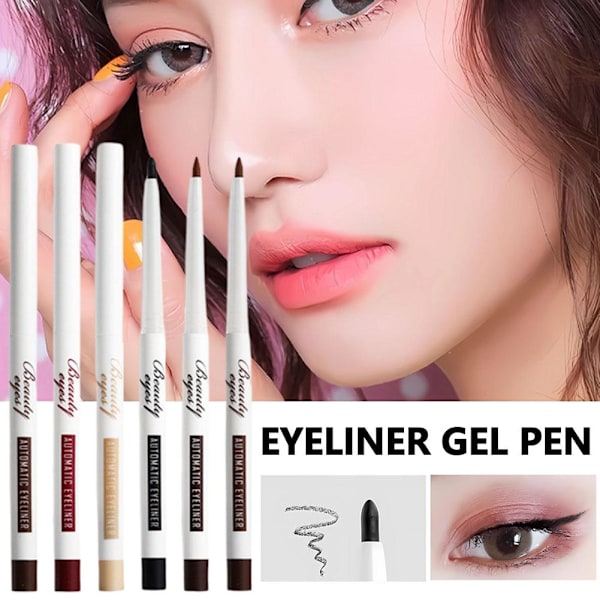 Automatisk Eyeliner Gel Penna Bra Icke-utsmetande Ögonpenna Långvarig Snabbtorkande Eyeliner Och S1y5 A03 # Mocha Brown One size