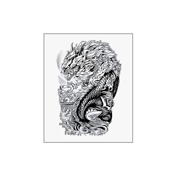 Japanska Tatuering Dekaler Vattentäta Blomma Arm Tatuering Dekaler Traditionella Tatuering Dekaler style 12 1pcs