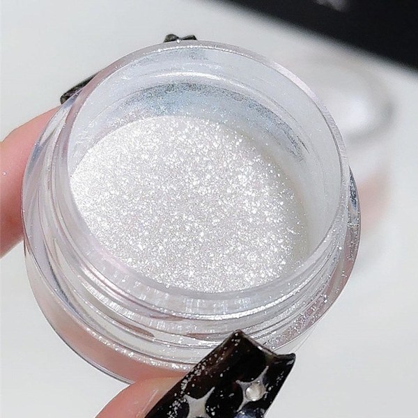 Glittrande Fairy High Light Kroppsglitter Puder Klapp Puder Mo