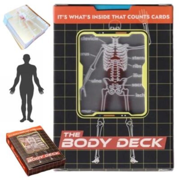 The Body-Deck, Unik Transparent 3D-bild av människans anatomi P