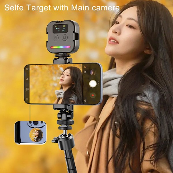 Kompakt Självhäftande Spegel Smartphone Selfie Vlog Spegel För Telefon Metallplattor För Selfie För D8r8