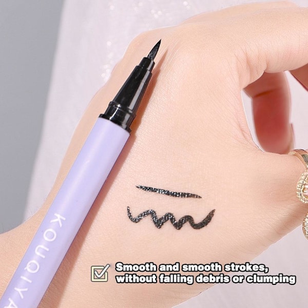 Eyeliner Svart Smidig Svettsäker Vattentät Långvarig för Nybörjare