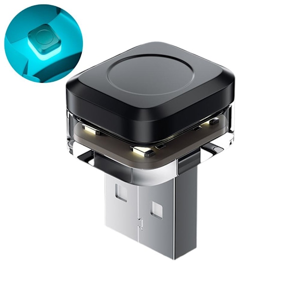 Mini USB Sensor Lampa Bil Interiör LED Ljus Kontroll Atmosfär Ljus- D 1pcs