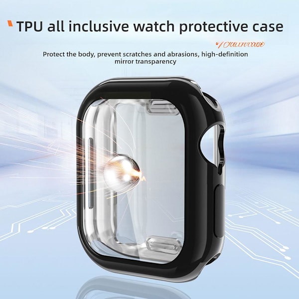 Skärmskydd Fodral Tillbehör för Apple Watch Series 10 transparent 42mm
