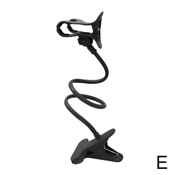 Lazy Arm Mobiltelefonfäste Flexibel Hållare Gooseneck Clamp J8T1 black One-size