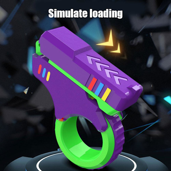 Alloy-Gun Fidget EDC Fidget Spinner Metall Hand Spinner Vuxen Fidget Leksak¤ Green 1pcs