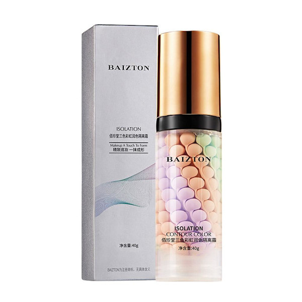Regnbåge Trefärgad Makeup Base Full Täckning Ljusare MakeupU Trefärgad Hot S3T4