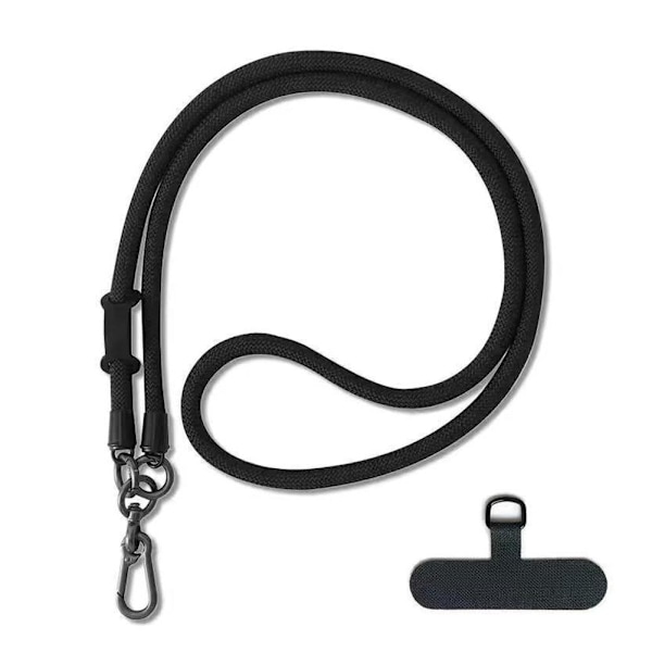 Justerbar Längd Mobiltelefon Halsband Snodd För iPhone 13 15 Pro 14 Max.UK black 10mm