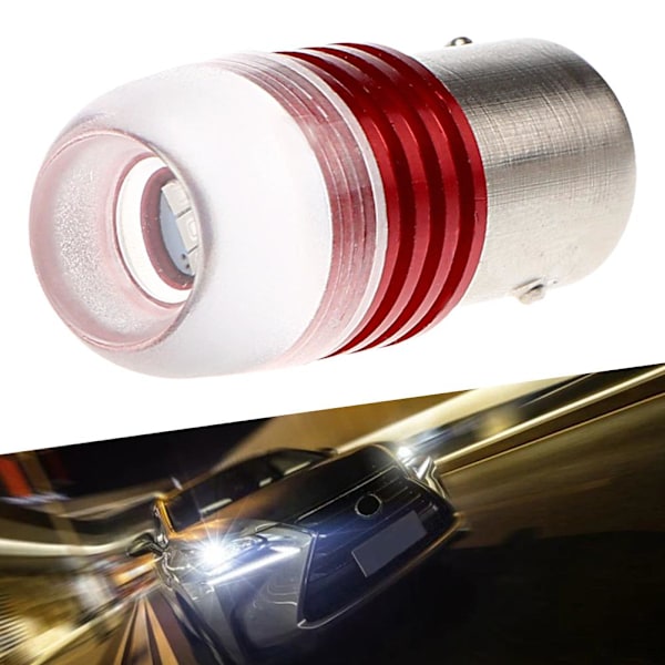 1/1156 Ba15s 1157 Bay15d Röd Stroboskoplampa 5730 12v Bakljus Blinkande Glödlampa Bromssignal Blinkers B9 1LED Red One size