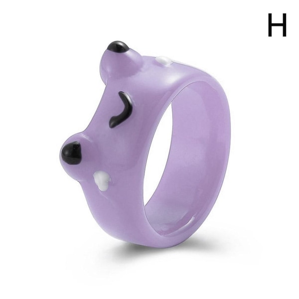 Frog Ring Söt Frog Ring Box Par Ring Tillbehör Present 2023 N Purple One size