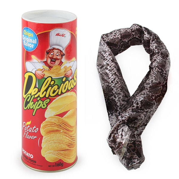 Potatischips Bouncing Snake Kreativ Spoof Potatischips Snake Toy small one-size