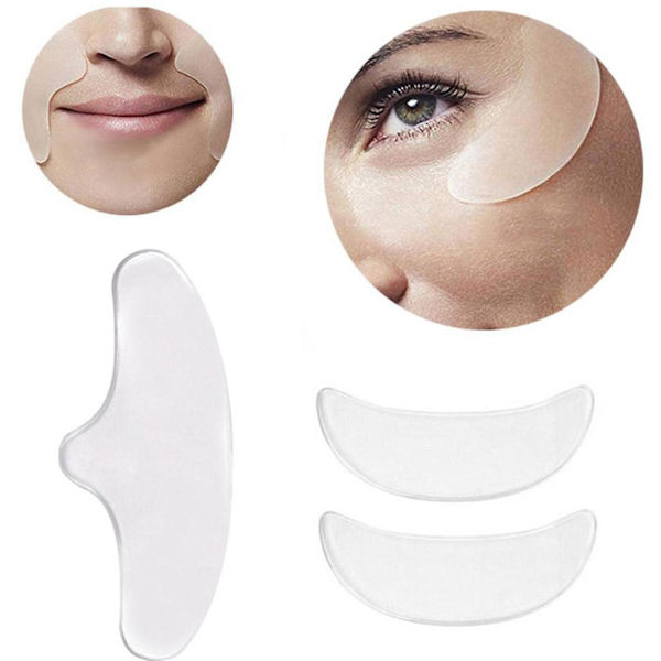1 st Anti-rynkplåster Rynkor Leende Linjer Veck Pannband L3 X3W1 P5 A2T5 TransparentB forehead