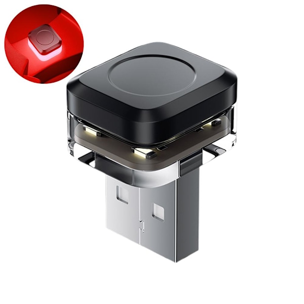 Mini USB Sensor Lampa Bil Interiör LED Ljus Kontroll Atmosfär Ljus- B 1pcs