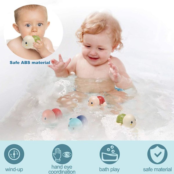 Sommar Baby Badleksak Badsaker För Baby Kedja Simleksaker F Green 1pcs