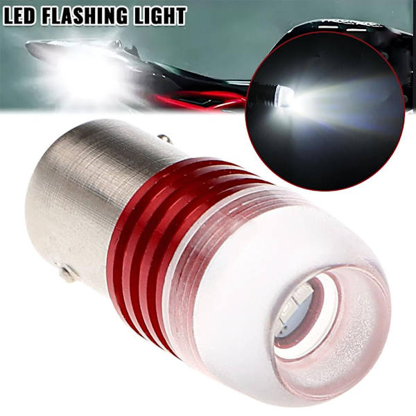 1/1156 Ba15s 1157 Bay15d Röd Stroboskoplampa 5730 12v Bakljus Blinkande Glödlampa Bromssignal Blinkers B9 2LED Red One size