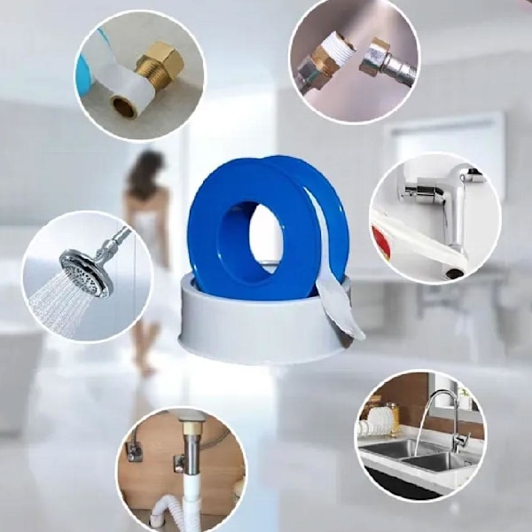 Teflontape Tätningsband PTFE Rörmokartape för Duschmunstycken och Rörgängor ∪ Red shell 20 meters 1set