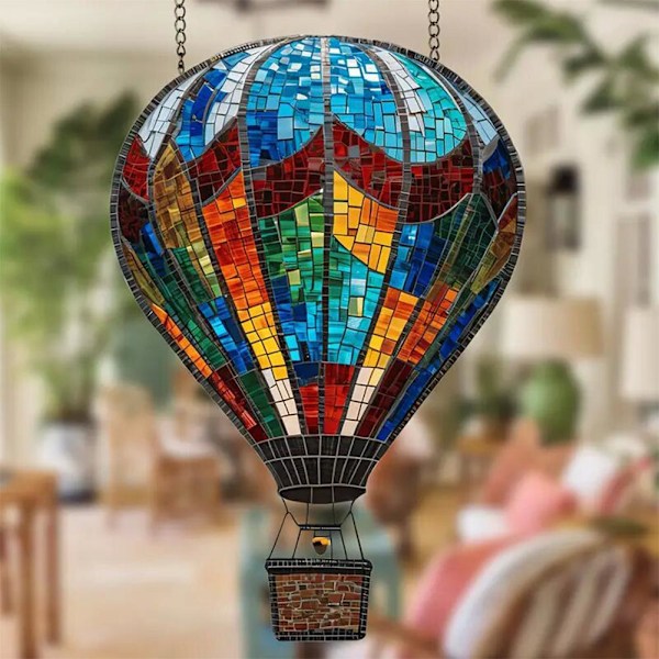 Solarlampa i form av luftballong med fladdrande låga, utomhusbruk D 1pcs